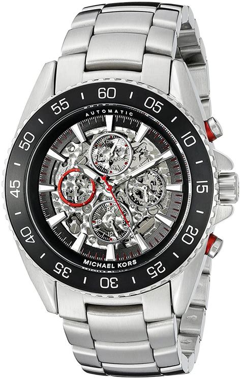 michael kors skeleton|Michael Kors Men's Jet Master Silver.